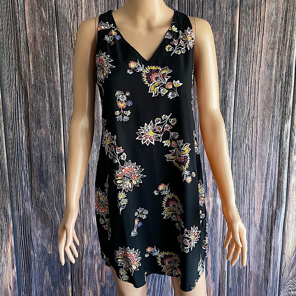 Old Navy size XS black floral boho sundress